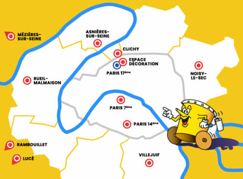 Carte de nos Agences Heulin Color